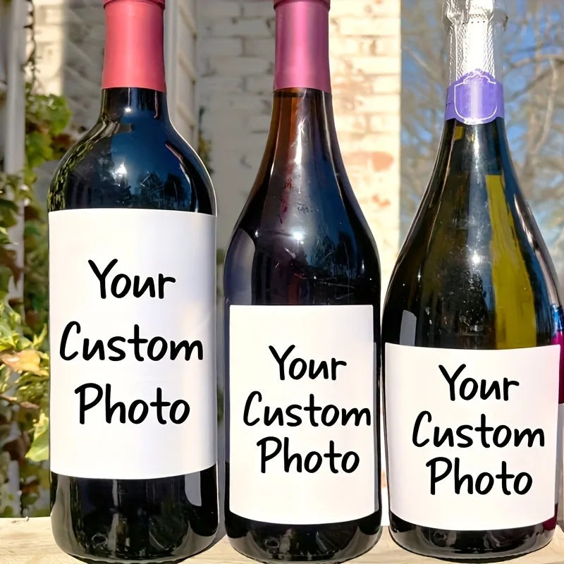 Custom 8PCS Wine Bottle Stickers for Baby Shower Personalized Baby Name Gender Reveal Party Gift Labels