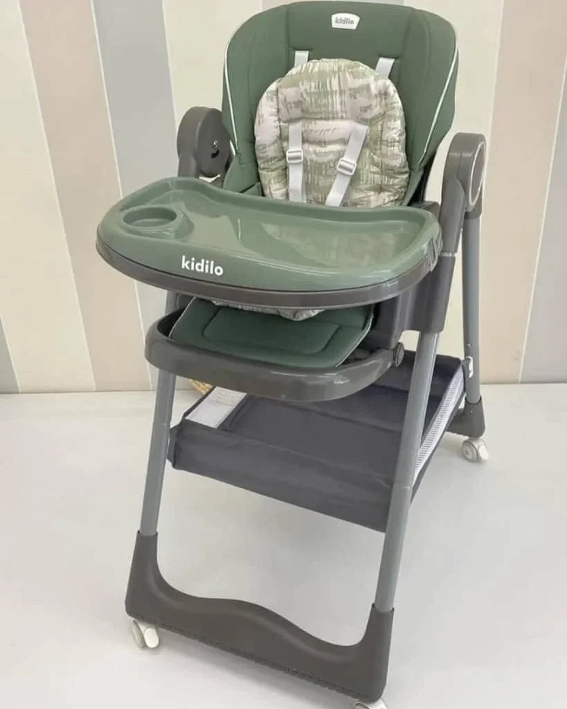 Kidilo Multifunctional Baby Highchair Stable and Safe with Adjustable Height Household Infant Dining Chair