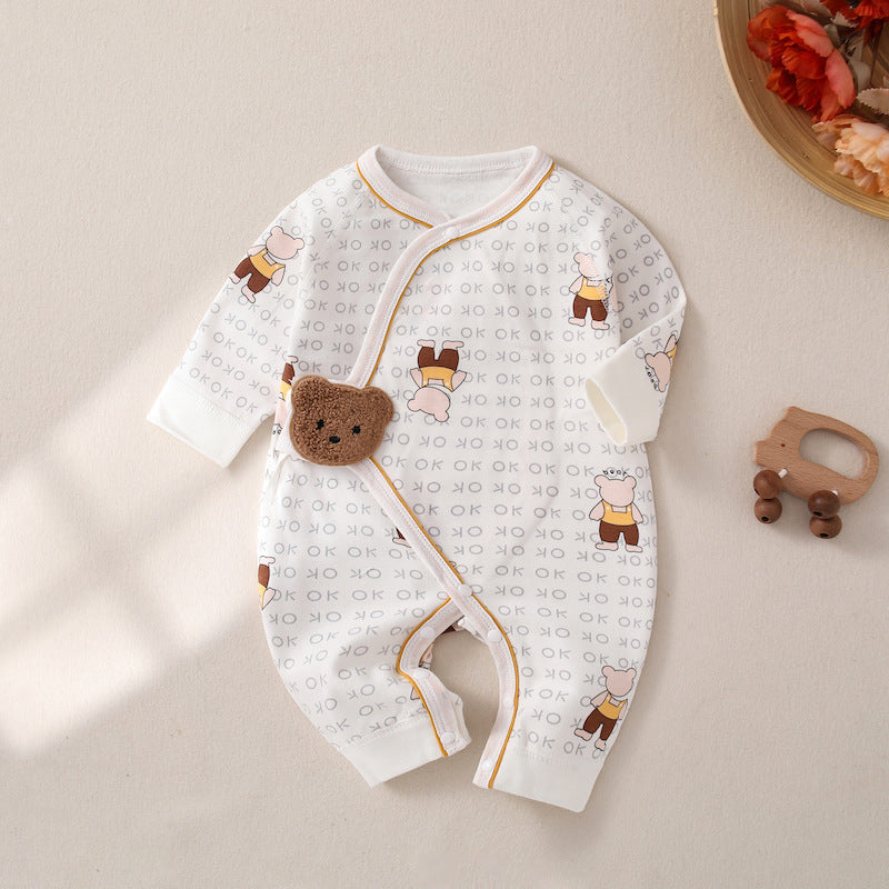 Newborn Jumpsuit Baby Butterfly Clothes Boneless Romper