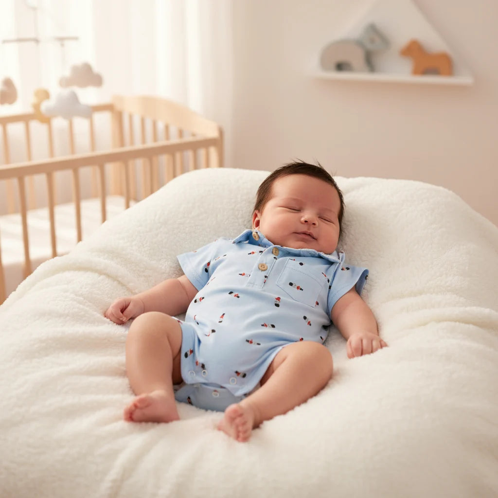 Zoetopkid Soft Cotton Romper Limited Edition Button Details