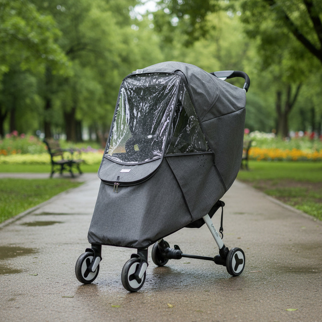 Jurzee Layk universal Stroller Cover - Durable Polyester EVA Shield For All Weather