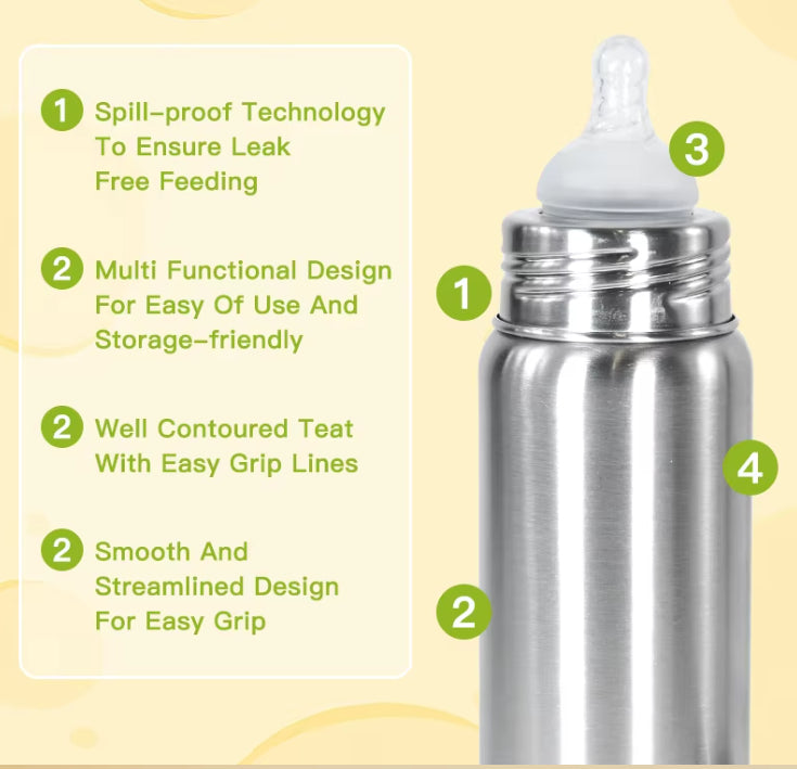 Lightweight 240-milliliter Food-grade Baby Bottle