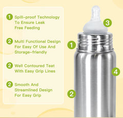 Lightweight 240-milliliter Food-grade Baby Bottle