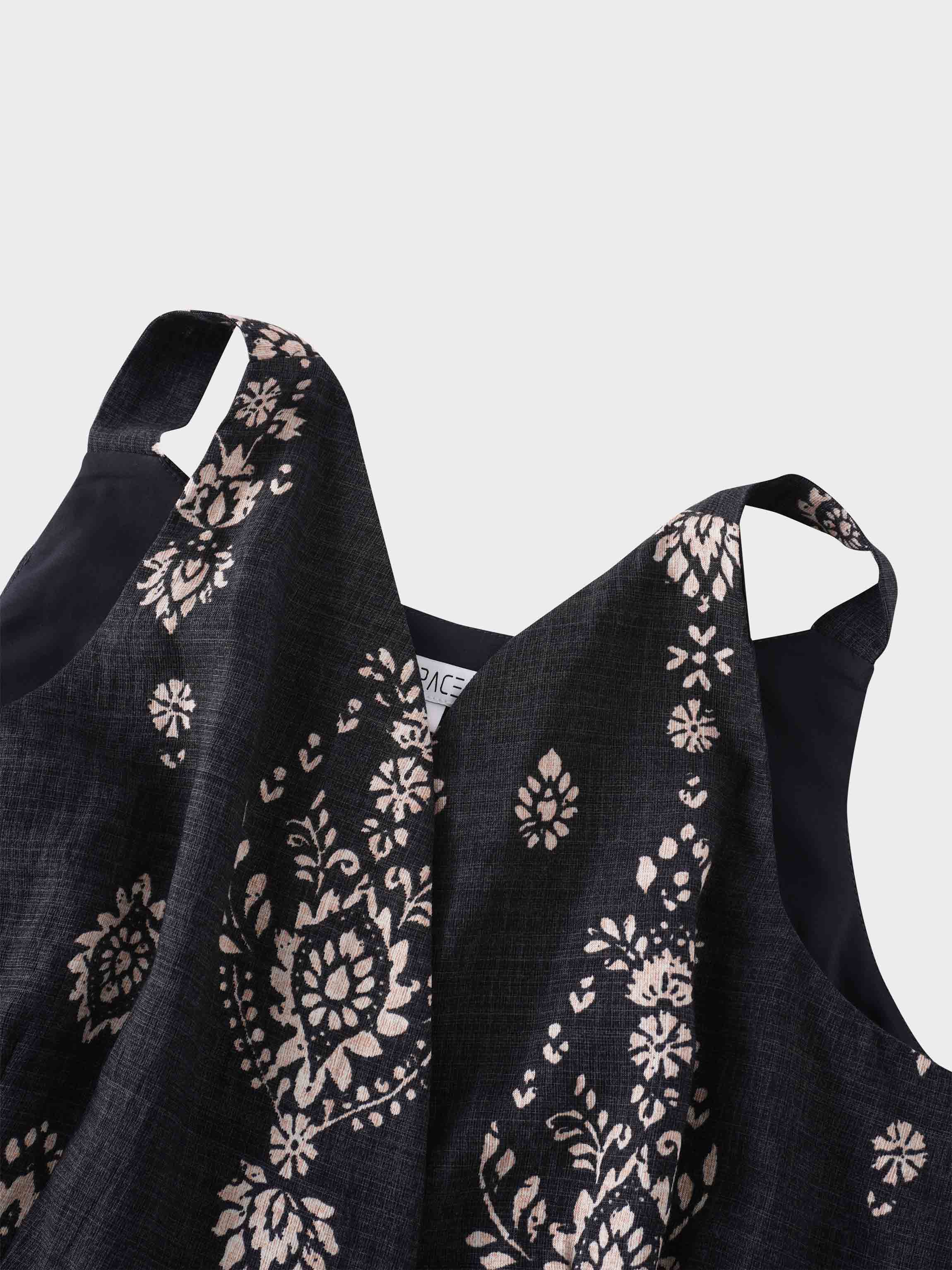 Tiered Wrap Jumper-Bandana