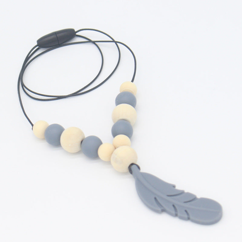 Baby Soothing Teether Protects Safety Baby Teether Necklace