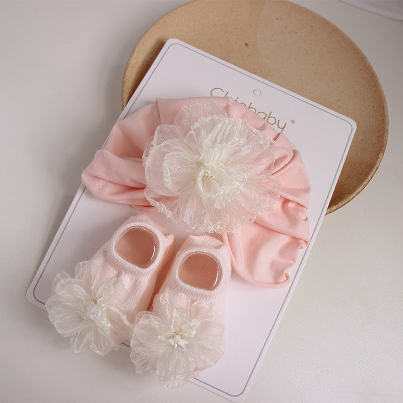 Children's Flower Baby Girl Newborn Beanie Summer