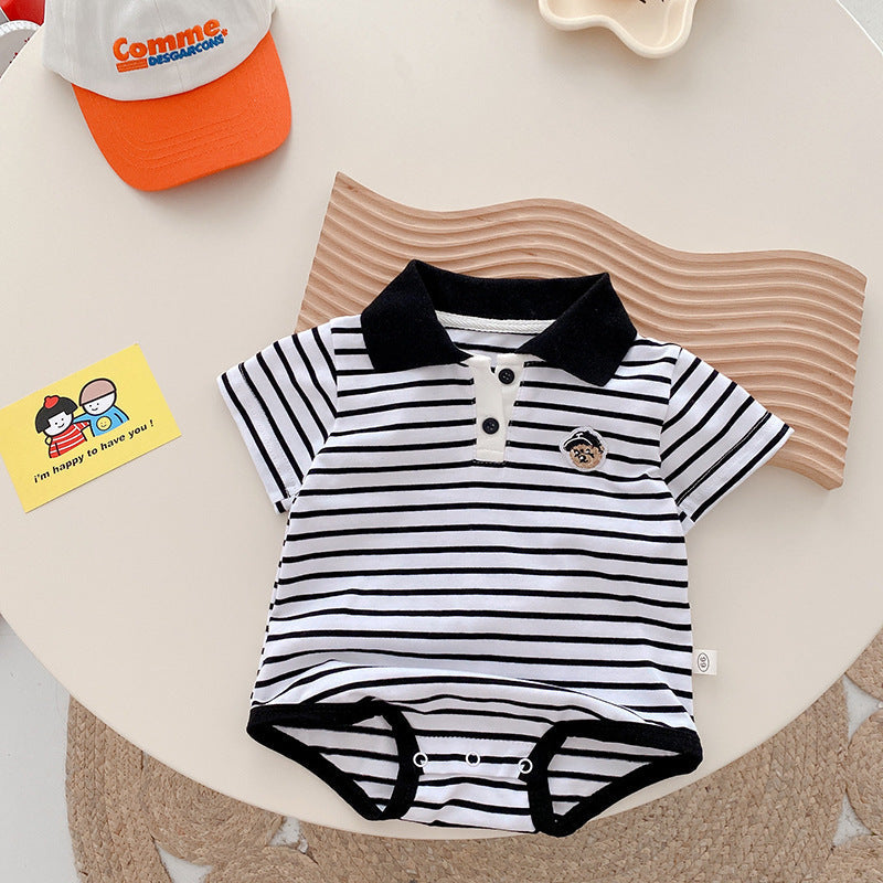 Newborn Western Style Bear Jumpsuit
