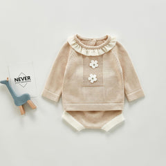 Children's knitted sweater suit