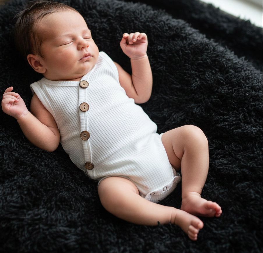 Newborn Baby Solid Bodysuit Kids Clothes Boys Girl Jumpsuit