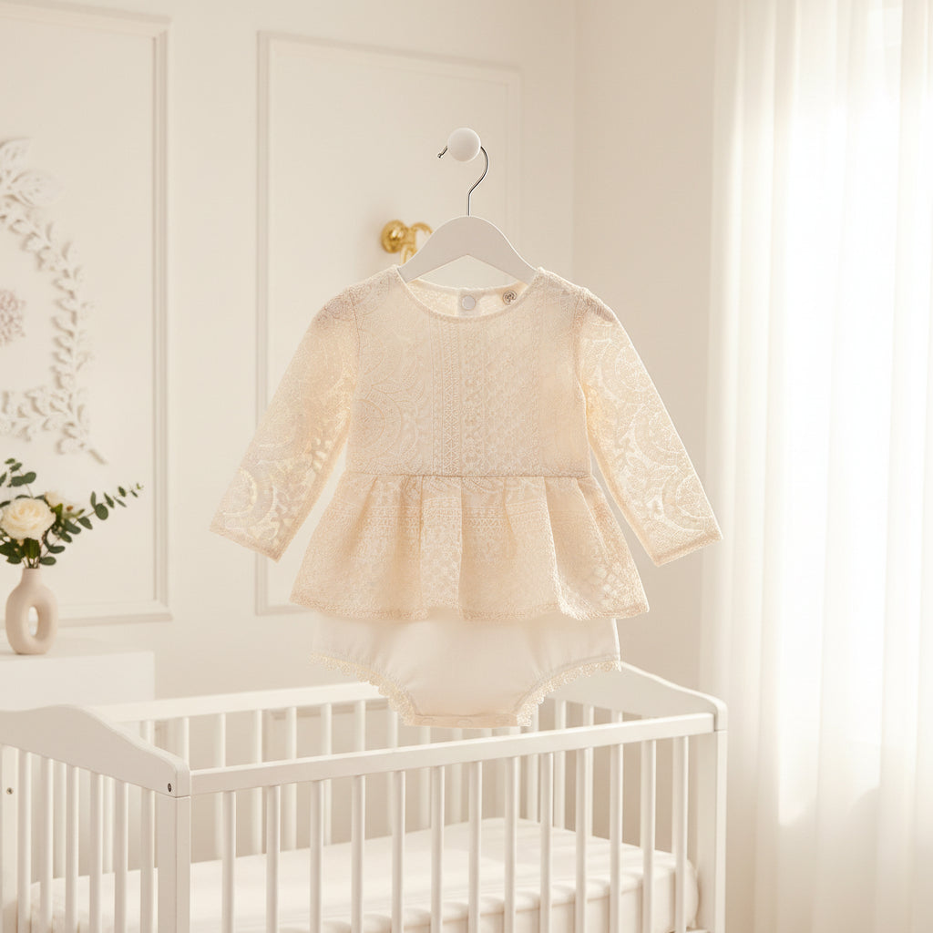Lace baby jumpsuit