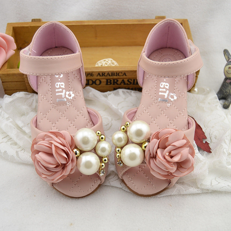 Princess Shoes With Soft Soles and Fish Mouth Sandals