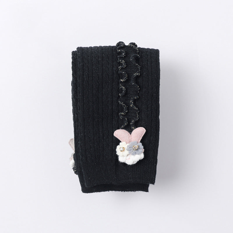 Cartoon Children's Ninth Pants With Vertical Agaric