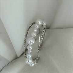 Vintage Sweet White Pearl Hairpin Headband