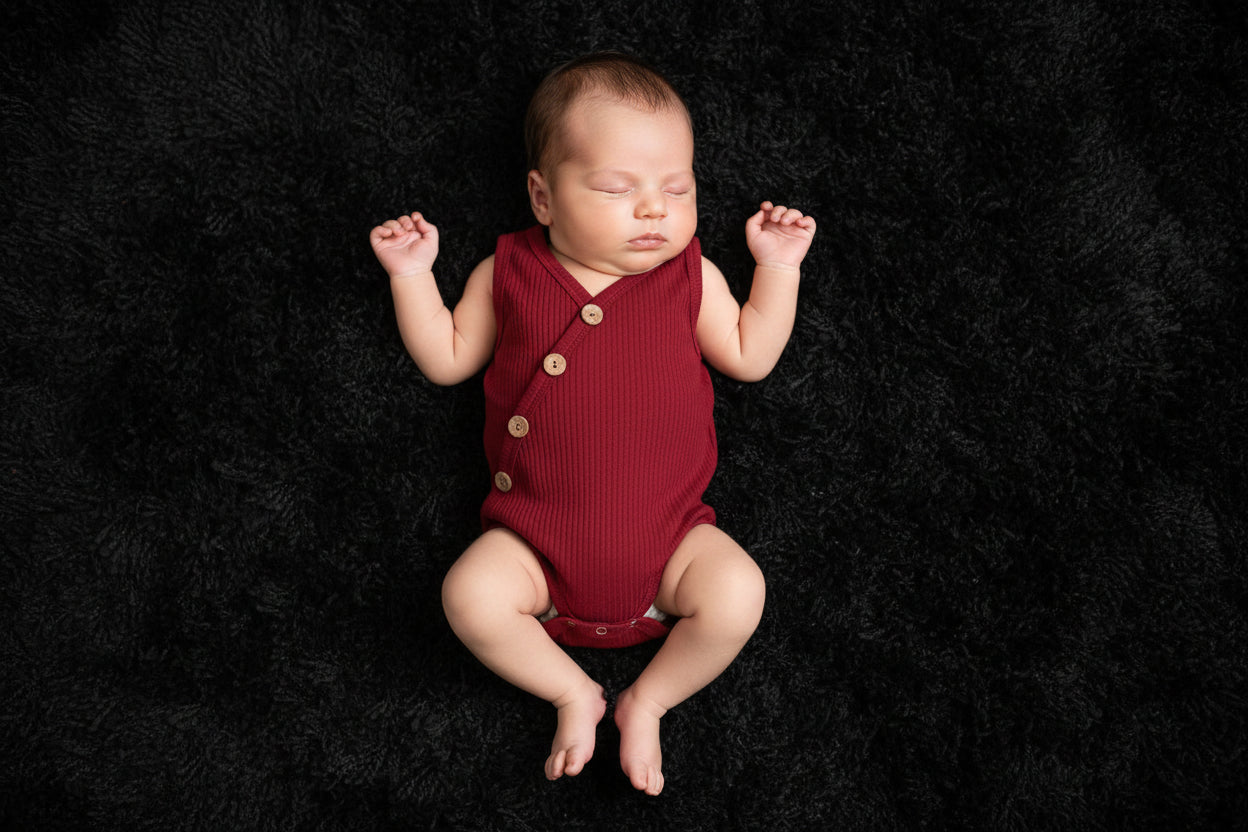 Newborn Baby Solid Bodysuit Kids Clothes Boys Girl Jumpsuit