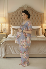 Maternity 2 Piece Pajama Set - Maternity Sleepwear
