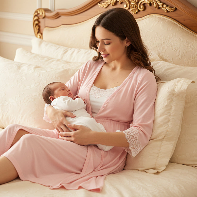 CareNest Two-Piece Breastfeeding Pajamas Set