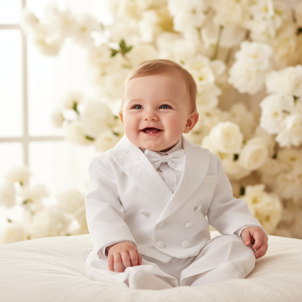 Tuxedo Girdle Dress for Toddler Boy Wedding Formal Suit