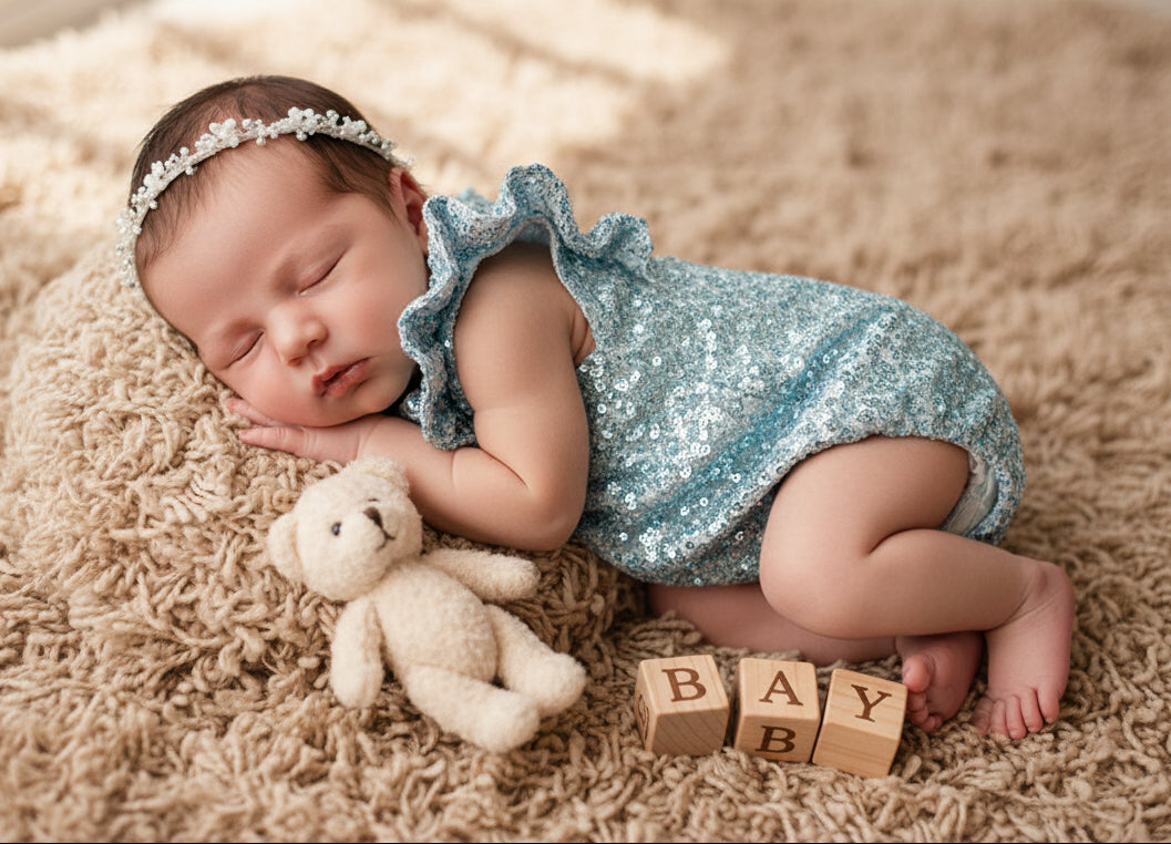 TinyToes Baby Romper Playsuit - Cotton Comfort Unisex 3-12M