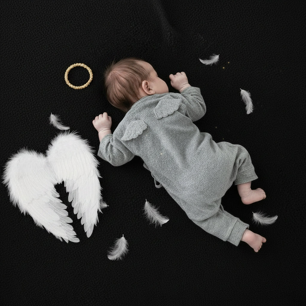 Newborn Bandage Knit Jumpsuit Unisex Baby Clothing White Gray