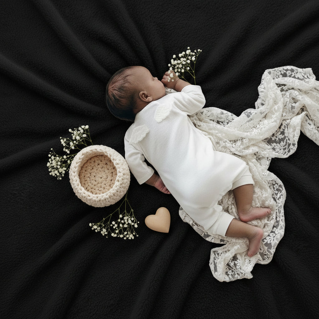 Newborn Bandage Knit Jumpsuit Unisex Baby Clothing White Gray