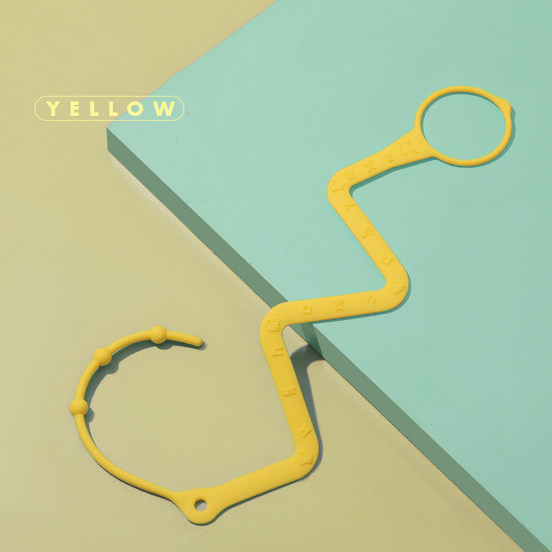 Baby Teether Chain Silicone Nipple Bottle Lanyard