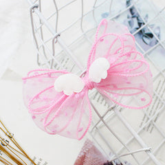 Children s Hairpin girl Little Angel Bow Hairpin