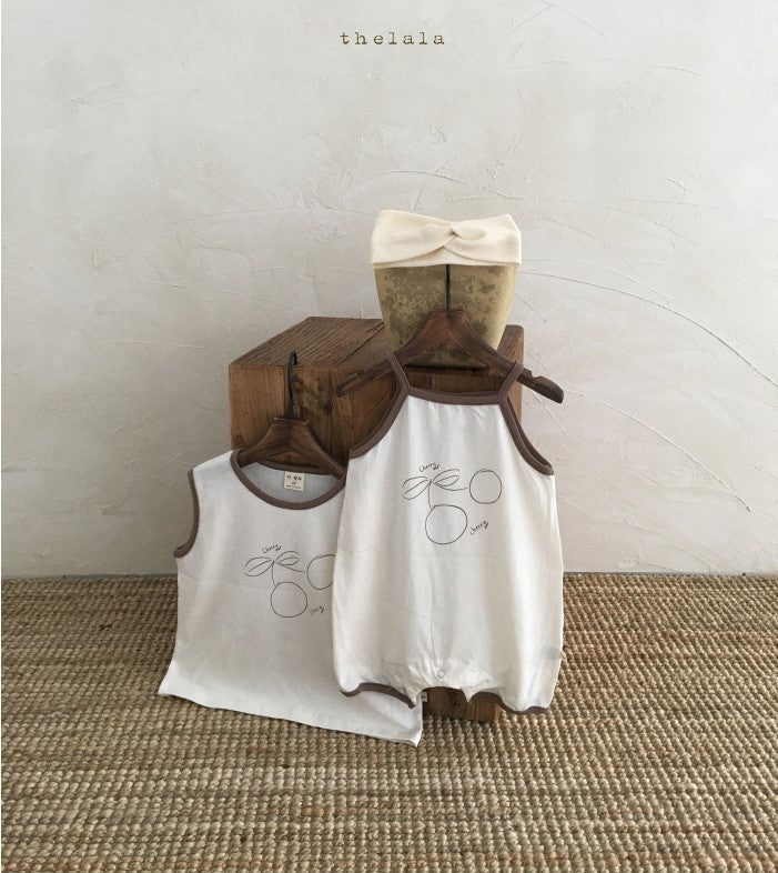 Korean Summer Newborn Baby Sling One-Piece Romper