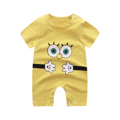 Cotton Newborn Short-sleeved Sports Romper And Romper Jumpsuit