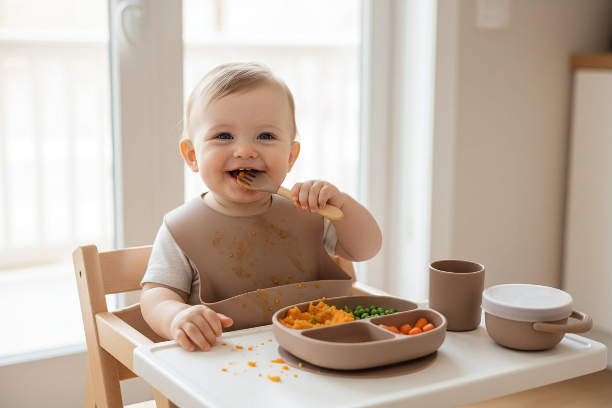 Children's Bowl Dinner Plate Spoon Fork Anti-drop Snack Cup Feeding Tableware Set