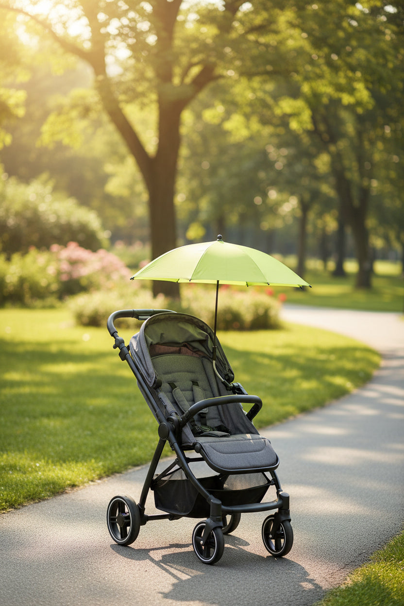 SunShield Stroller Umbrella Outdoor Sunshade - Vinyl UV And Rain Coverage