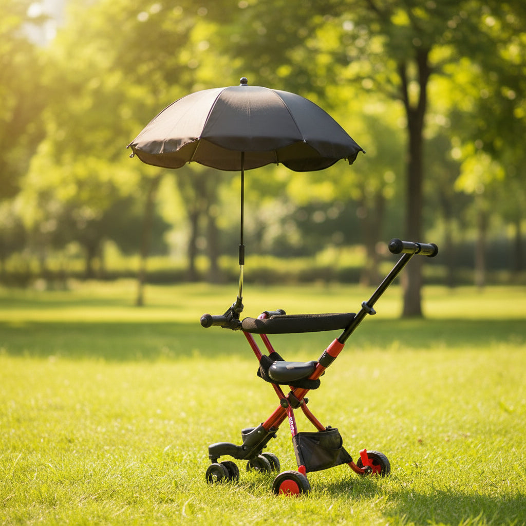 SunShield Stroller Umbrella Outdoor Sunshade - Vinyl UV And Rain Coverage