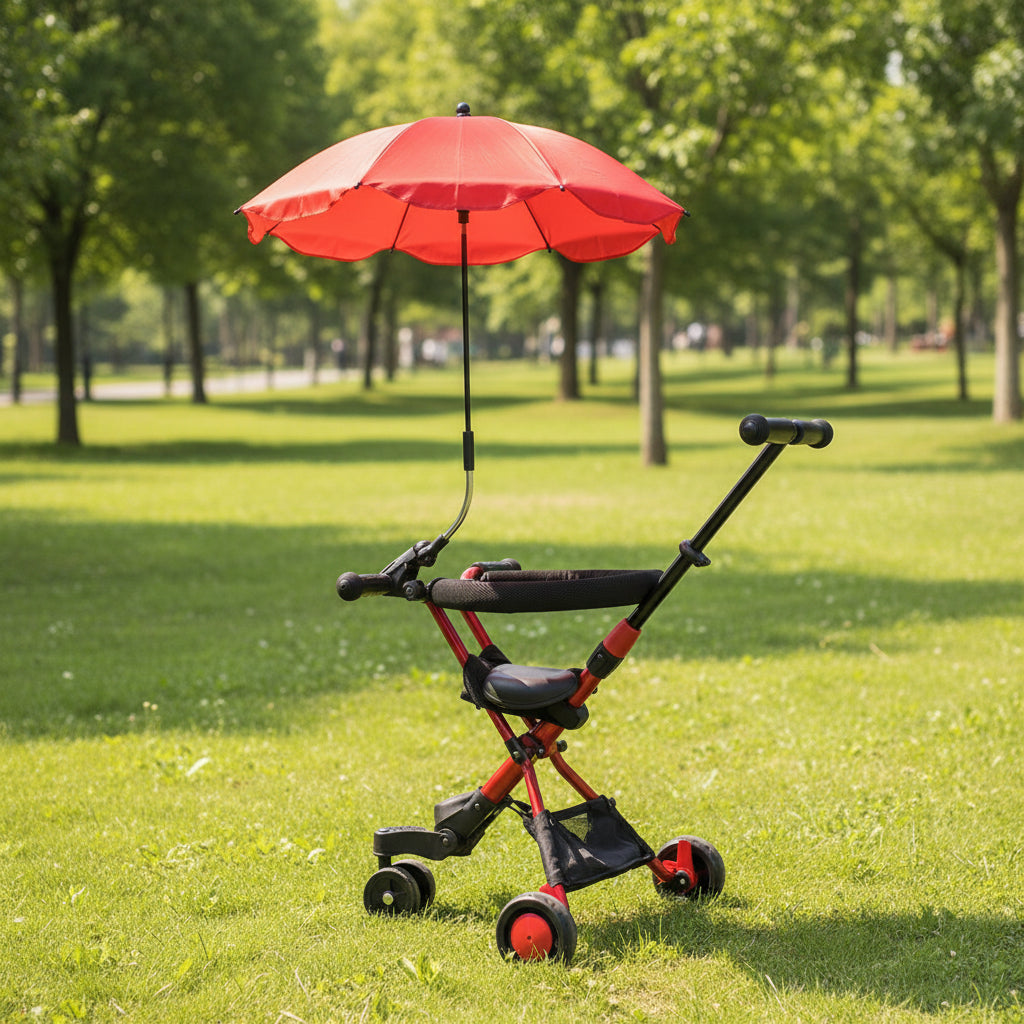 SunShield Stroller Umbrella Outdoor Sunshade - Vinyl UV And Rain Coverage