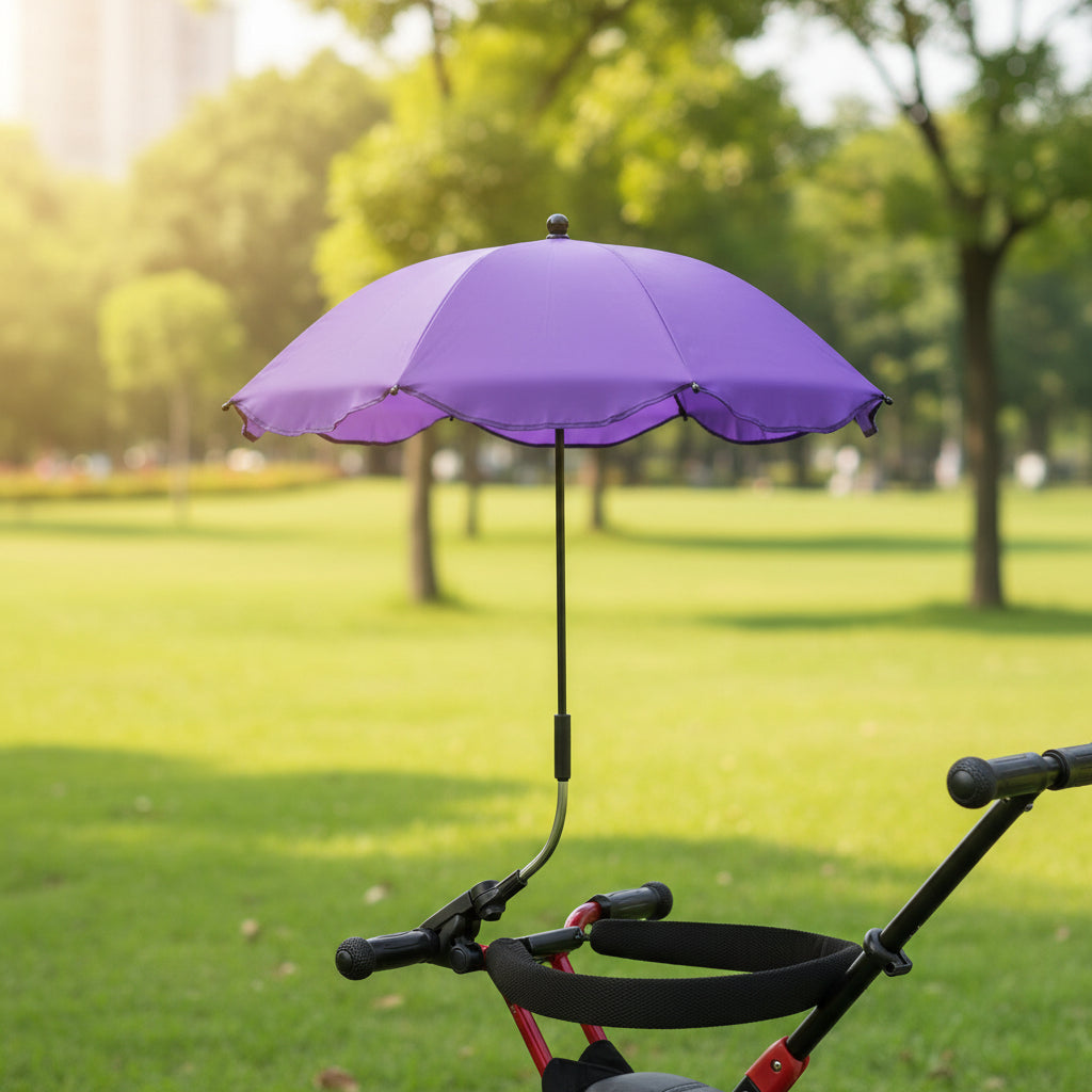 SunShield Stroller Umbrella Outdoor Sunshade - Vinyl UV And Rain Coverage