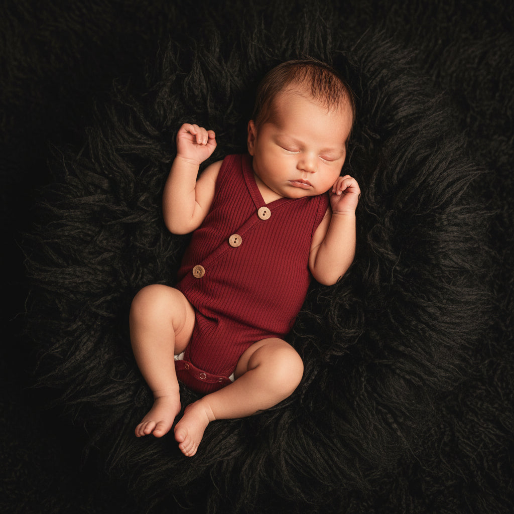 Newborn Baby Solid Bodysuit Kids Clothes Boys Girl Jumpsuit