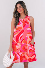 Bridget Abstract Floral Mini Dress