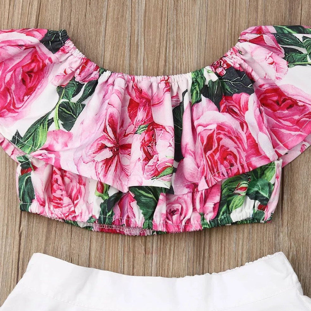 Children's Cartoon Top Dress Suit