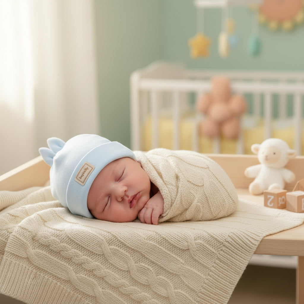 Newborn Hat Baby Tire Hat Spring and Autumn Double Layer