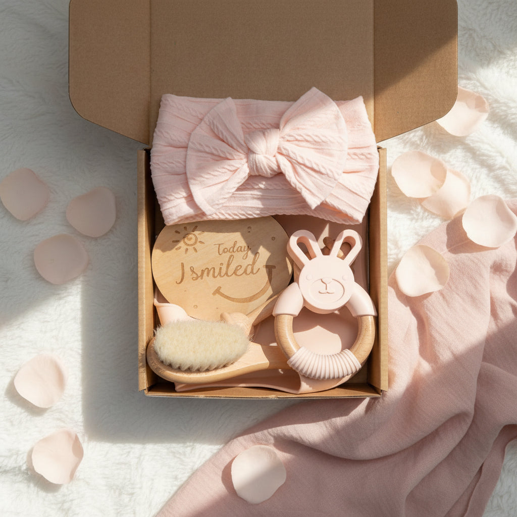 Newborn Baby Shower Toy Set Accessories Gift