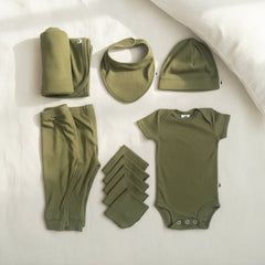 Bamboo Baby Capsule Gift Box | Olive Rib
