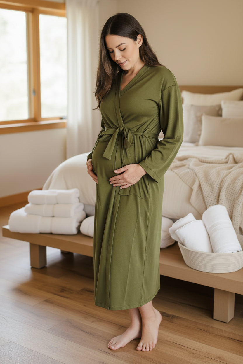 Ladies' Bamboo Robe | Olive