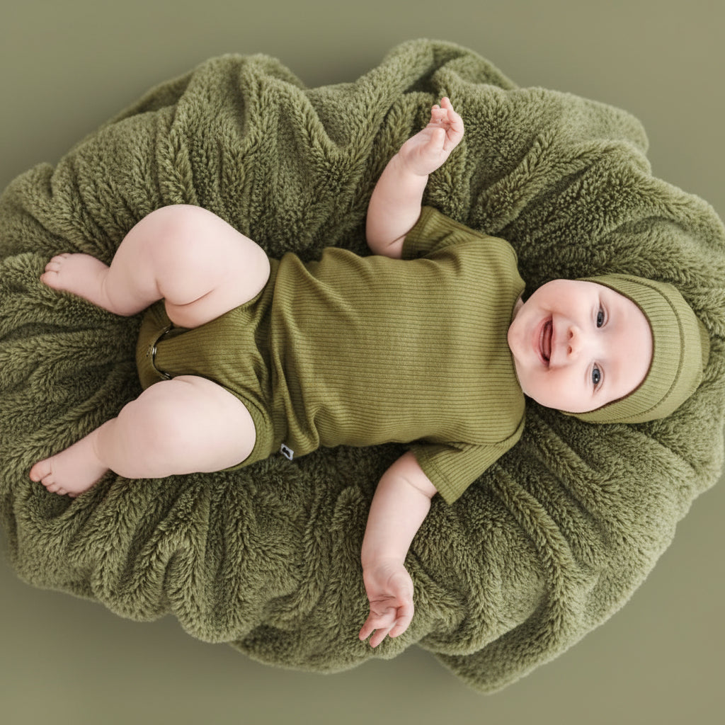Bamboo Baby Capsule Gift Box | Olive Rib