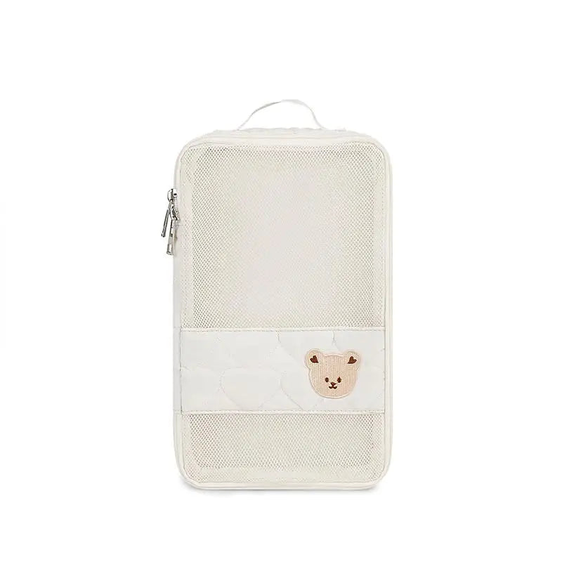 Cute Diaper Bag for Stroller Hanging Bag Separate Storage for Baby Clothes and Diapers Travel Change and Washing Storage Bag