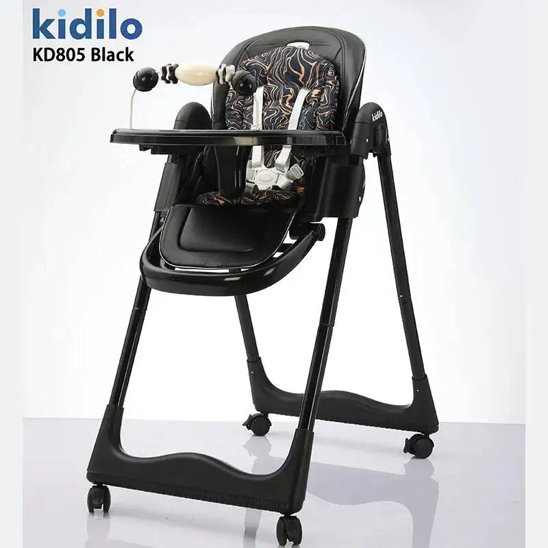 KIDILO Baby Highchair Dining Chair Baby Eating Foldable Seat Multifunctional Lift Baby Dining Table Chair