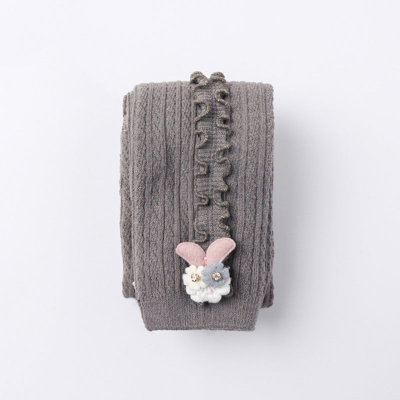 Cartoon Children's Ninth Pants With Vertical Agaric
