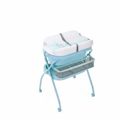 Changing Table with Bathtub Multi-Functional Foldable Baby Changing Table Folding Diaper Station Space-Saving for Home, Bathroom