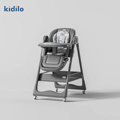 Kidilo Multifunctional Baby Highchair Stable and Safe with Adjustable Height Household Infant Dining Chair