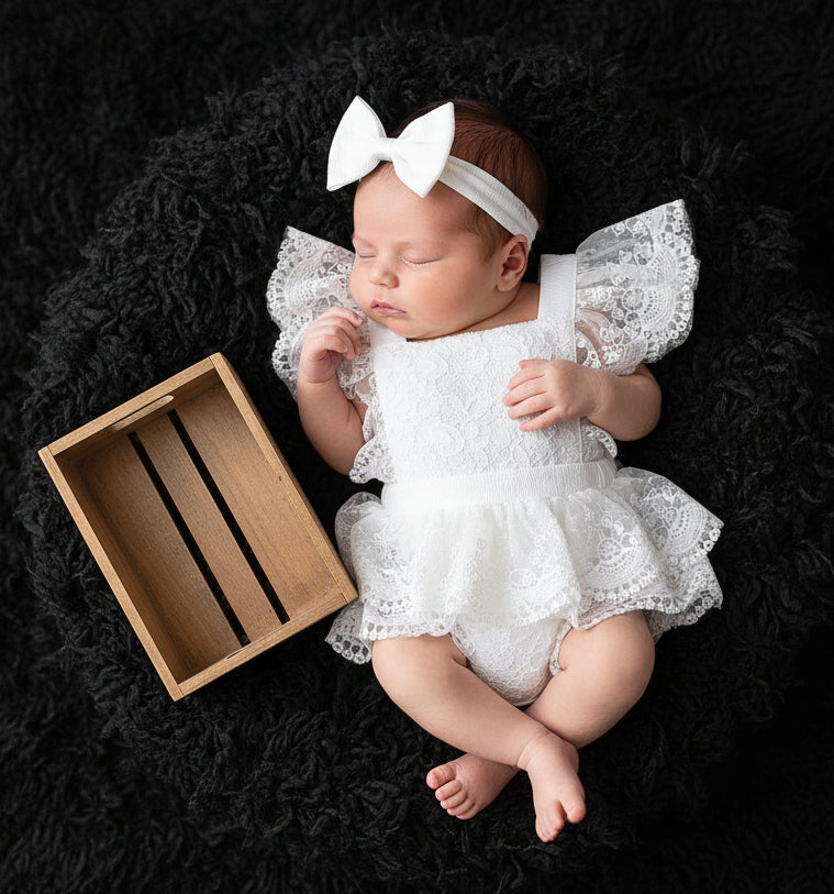 Summer Baby One-piece Princess Dress No Hooded