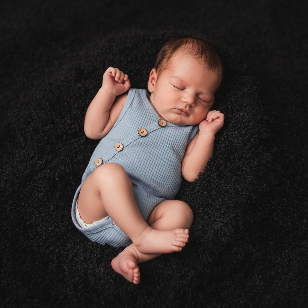 Newborn Baby Solid Bodysuit Kids Clothes Boys Girl Jumpsuit