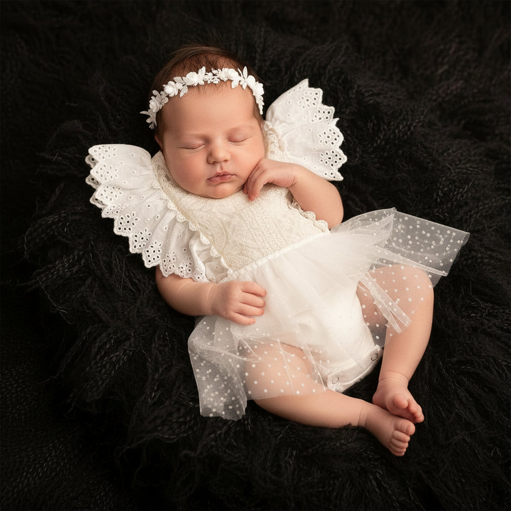 Lace baby jumpsuit