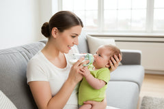 SafeSip Anti-Fall and Anti-Flatulence Feeding Bottle - Prevents Leaks